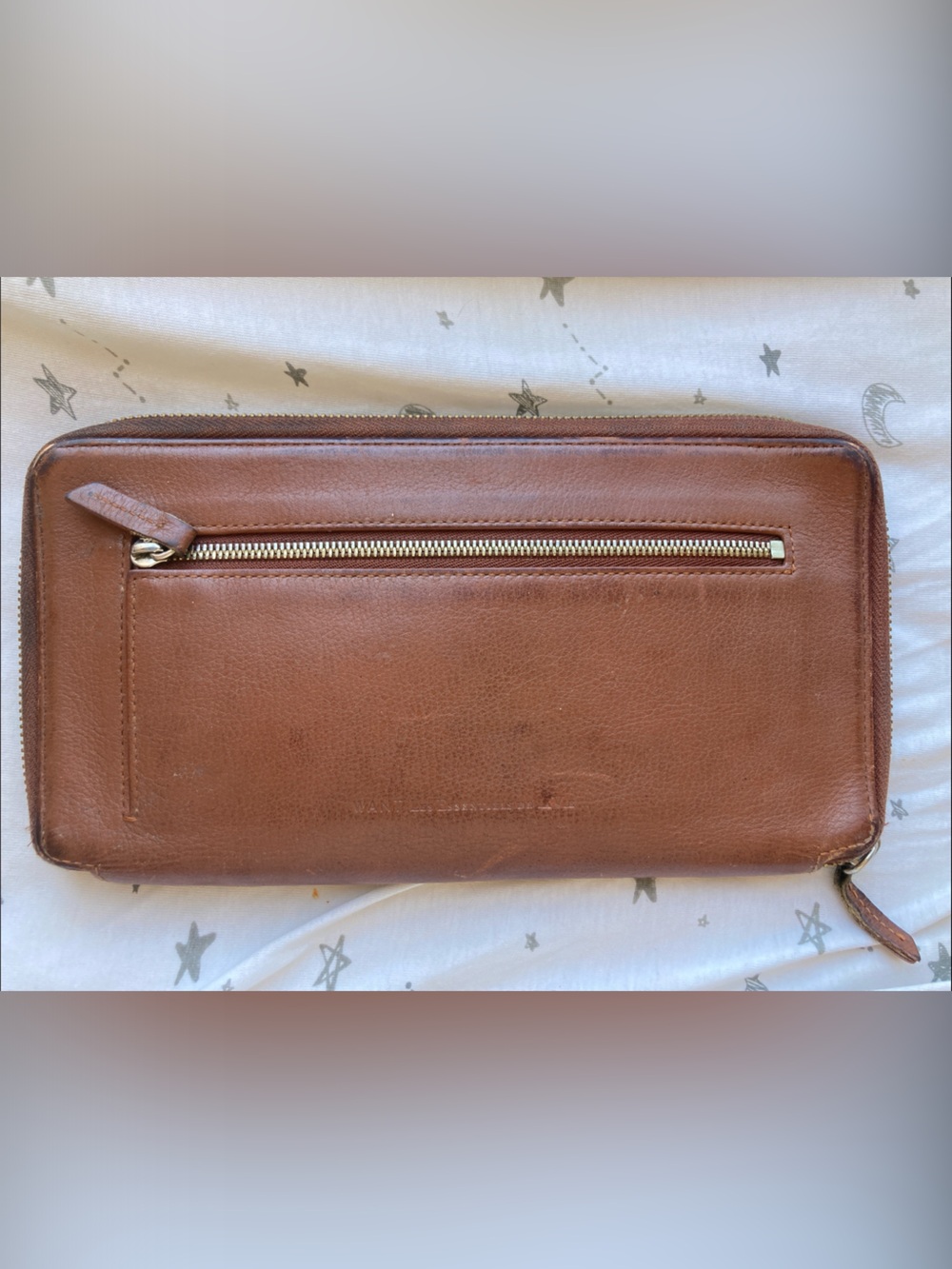 WANT Les Essentiels Cognac Brown Zip Wallet